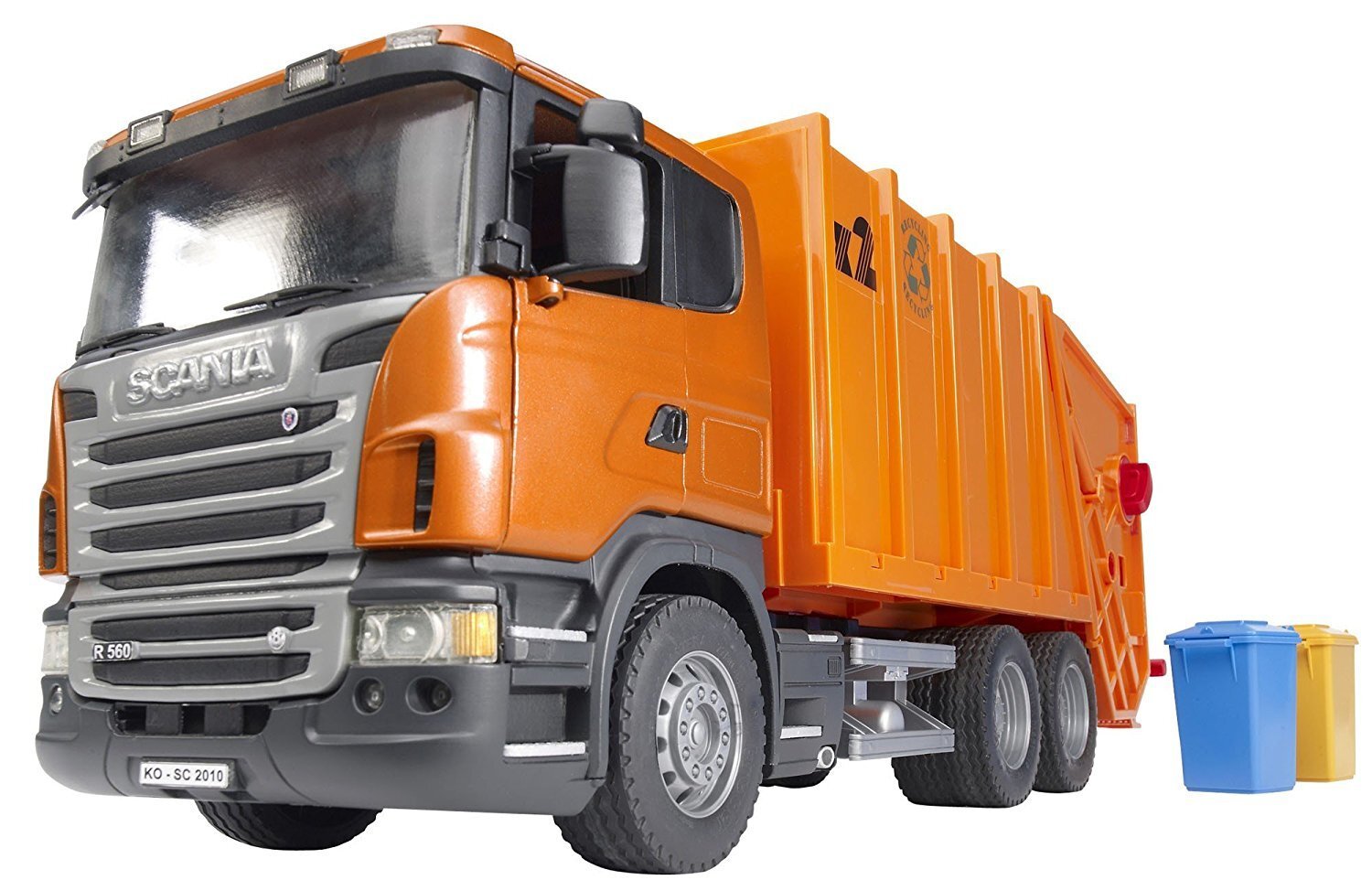 Buy Bruder - Scania R-Series Garbage Truck Orange 03560