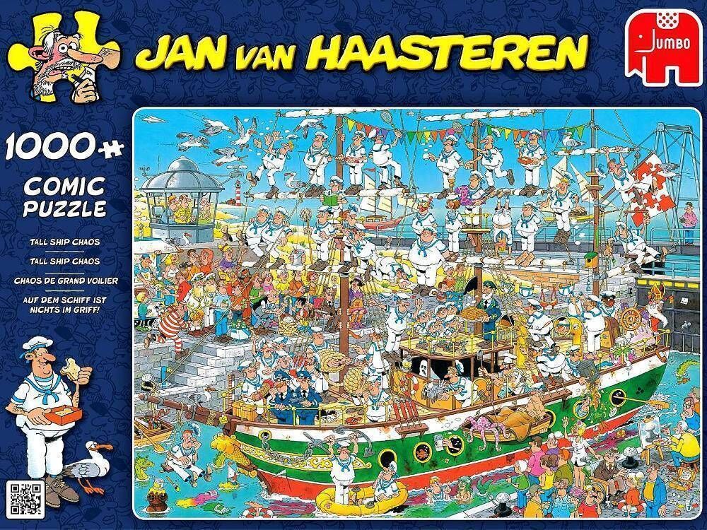 Buy Jumbo Jan Van Haasteren Tall Ship Chaos Puzzle 1000pc