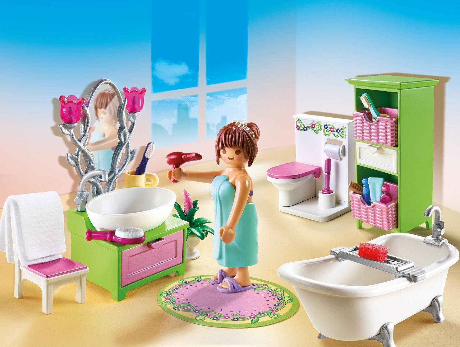 Playmobil Bathroom With Shower Combo Playobil Grand Bathroo