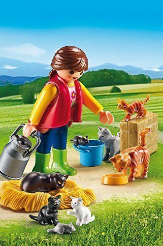Buy Playmobil - Woman with Cat Family 6139