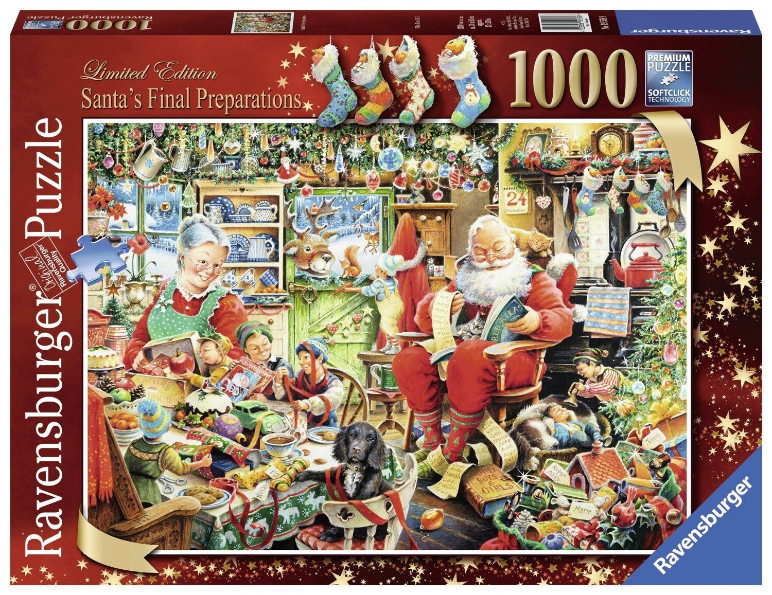 Buy Ravensburger Santa's Final Preparations Puzzle 1000pc