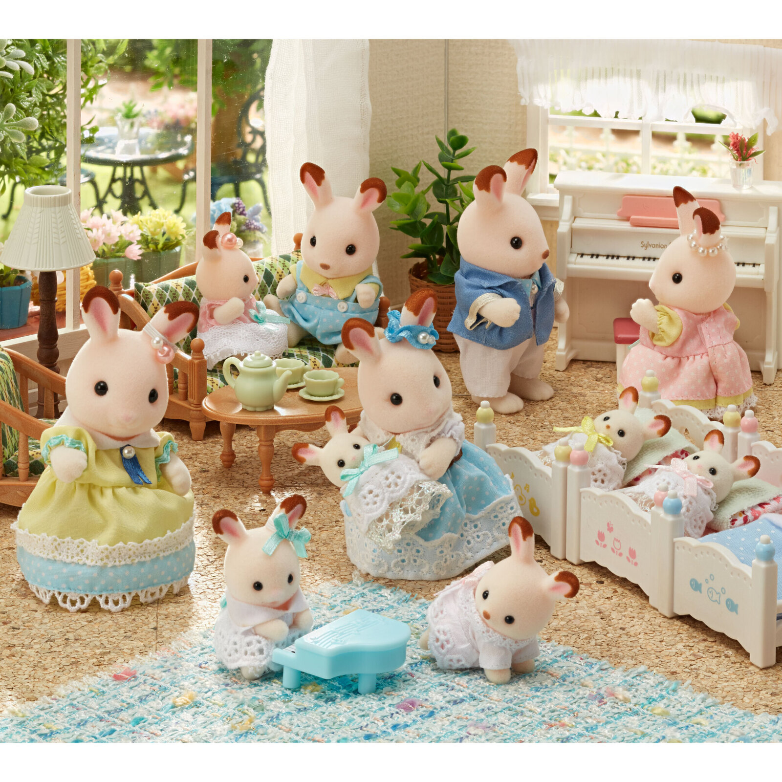 Buy Sylvanian Families Chocolate Rabbit Family Celebration Set