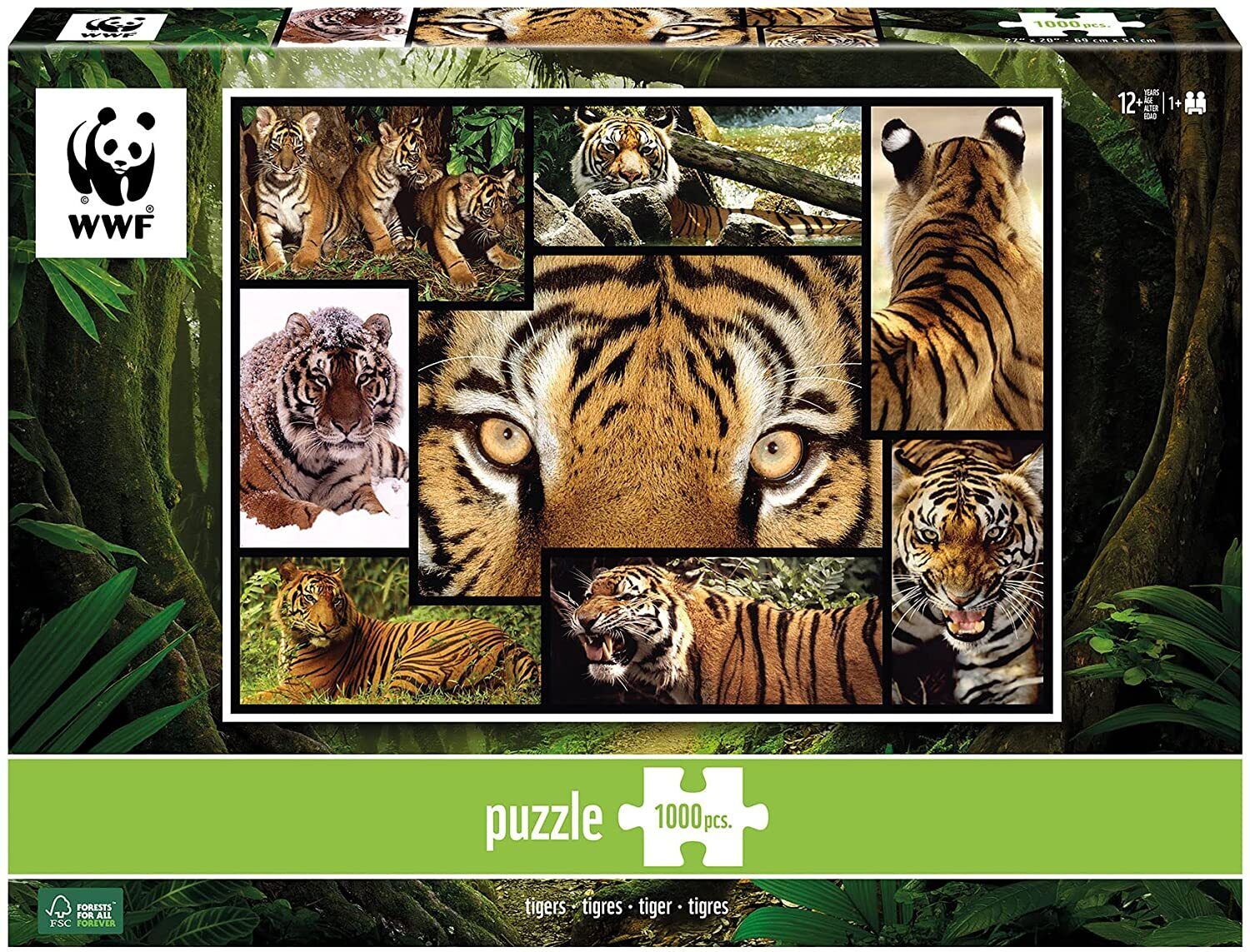 Buy WWF Tigers Puzzle 1000pce