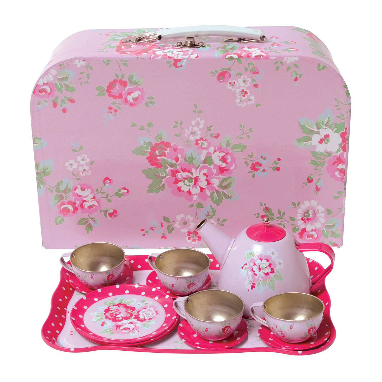 Buy Tiger Tribe Vintage Tin Tea Set Roses