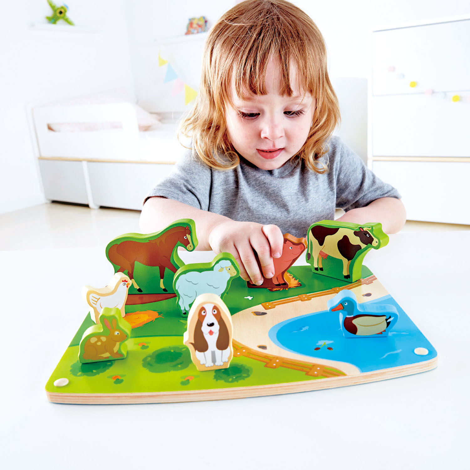 Buy Hape Farm Animal Puzzle & Play