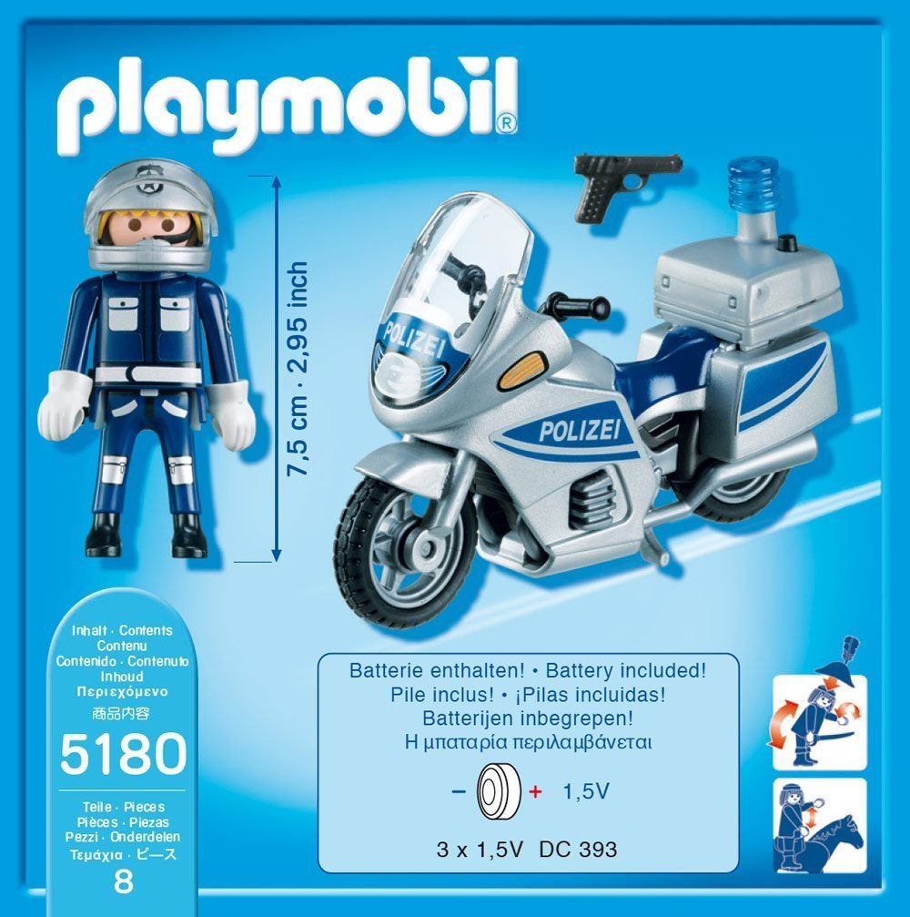 Buy Playmobil Police Motorcycle 5185 Buy Playmobil Police Motorcycle 5185