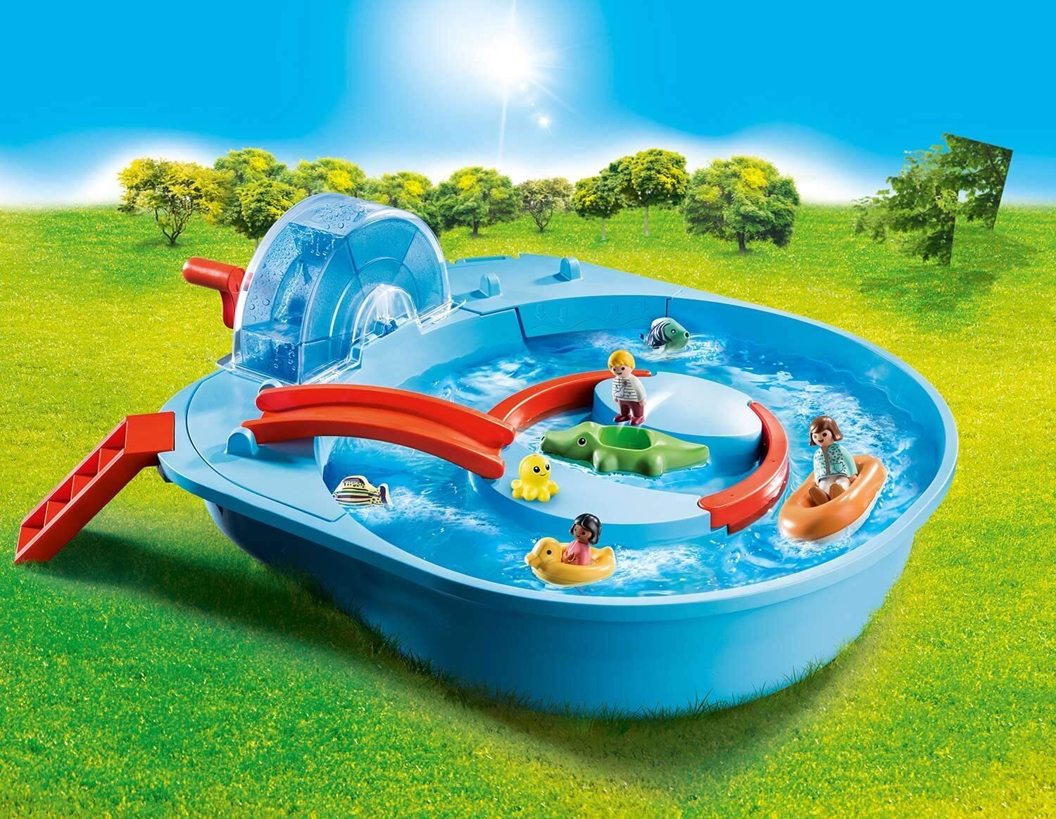 Buy Playmobil 1.2.3 Splish Splash Water Park