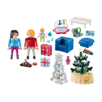 playmobil christmas living room