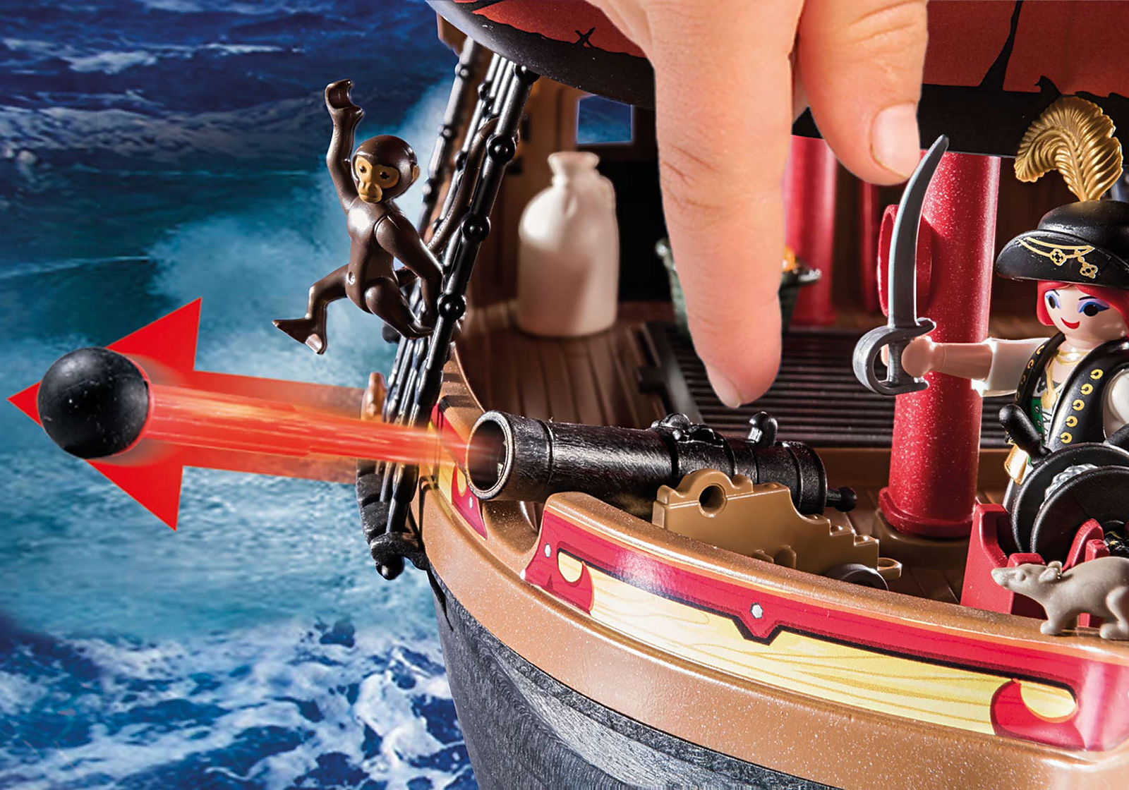 Buy Playmobil Skull Pirate Ship 70411