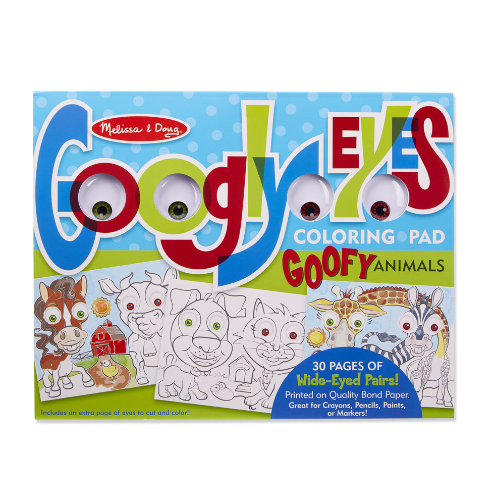 Buy Melissa & Doug Googly Eyes Coloring Pad Goofy Animals