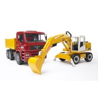Bruder - MAN TGA Construction Truck with Liebherr Excavator 02751
