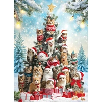 Eurographics - Christmas Tree Cats Puzzle 1000pc