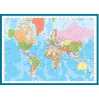 Eurographics - Modern Map of the World Puzzle 1000pc