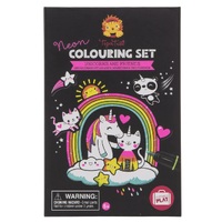 Tiger Tribe - Neon Colouring Set - Unicorns and Friends