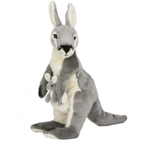 Bocchetta - Trudy Grey Kangaroo Plush Toy 44cm