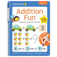 Lake Press - Little Genius Additon Fun Write & Wipe Workbook
