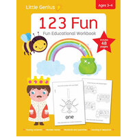Lake Press - Little Genius 1 2 3 Fun Learning Workbook