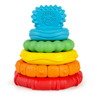 Baby Einstein - Stack & Teethe Multi-Textured Teether Toy