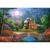 Castorland - Cottage In The Moon Garden Puzzle 1000pc