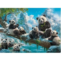 Castorland - Pandas' Winter Fun Puzzle 2000pc