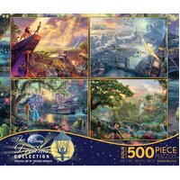 Ceaco - Thomas Kinkade Disney Dreams Collection 4-in-1 Puzzles 500pc