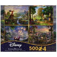 Ceaco - Thomas Kinkade - Disney Dreams - 4-in-1 Multipack Puzzles 500pc