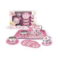 Kaper Kidz - Pink Rose Tin Tea Set 15pc