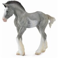 Collecta - Clydesdale Foal Black Sabino Roan 88626