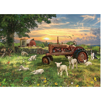 Cobble Hill - Field At Sunrise Puzzle 1000pc