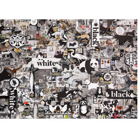 Cobble Hill - Black and White Animals Puzzle 1000pc