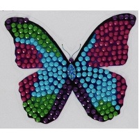 Craft Buddy - CrystalArt Sticker Kit - Disco Butterfly