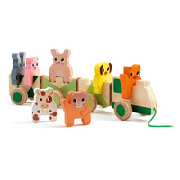 Djeco - Trainimo Farm Wooden Train