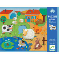 Djeco - Tactile Farm Puzzle (20pc)