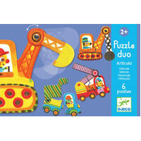 Djeco - Duo Puzzle Vehicles