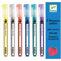 Djeco - Glitter Markers (6 pack)