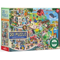 eeBoo - Animals in Town Puzzle 20pc