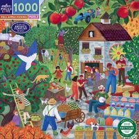 eeBoo - Fall Apple Picking Puzzle 1000pc