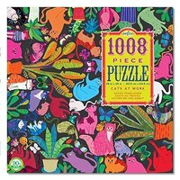 eeBoo - Cats at Work Puzzle 1000pc