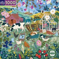 eeBoo - English Hedgerow Puzzle 1000pc
