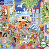 eeBoo - Marketplace in France Puzzle 1000pc