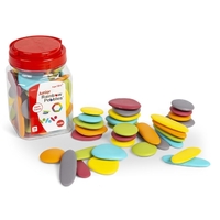 EDX - Junior Rainbow Pebbles Earth Colours (jar of 36)