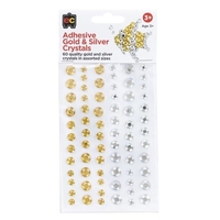 EC - Adhesive Gold and Silver Crystals (set of 60)