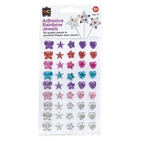 EC - Adhesive Rainbow Jewels Set of 50