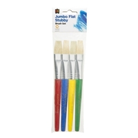 EC - Jumbo Stubby Brush Set - Flat (4 pack)