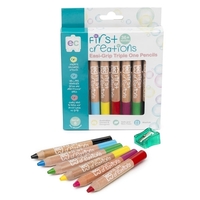 First Creations - Easi-Grip Triple One Watercolour Wooden Pencils (6 pack)