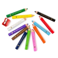 EC - Jumbo Stubby Washable Colour Pencils (12 pack) & Sharpener