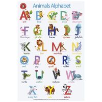 Learning Can Be Fun - The Alphabet of Animals Poster