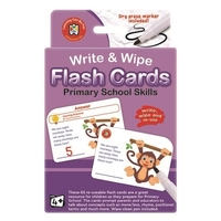 Learning Can Be Fun - Write & Wipe Flash Cards Primary School Skills with Marker