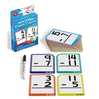 Learning Can Be Fun  Write & Wipe Subtraction Flash Cards with Marker
