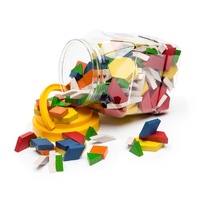 Learning Can Be Fun - Wooden Pattern Blocks (jar of 250)
